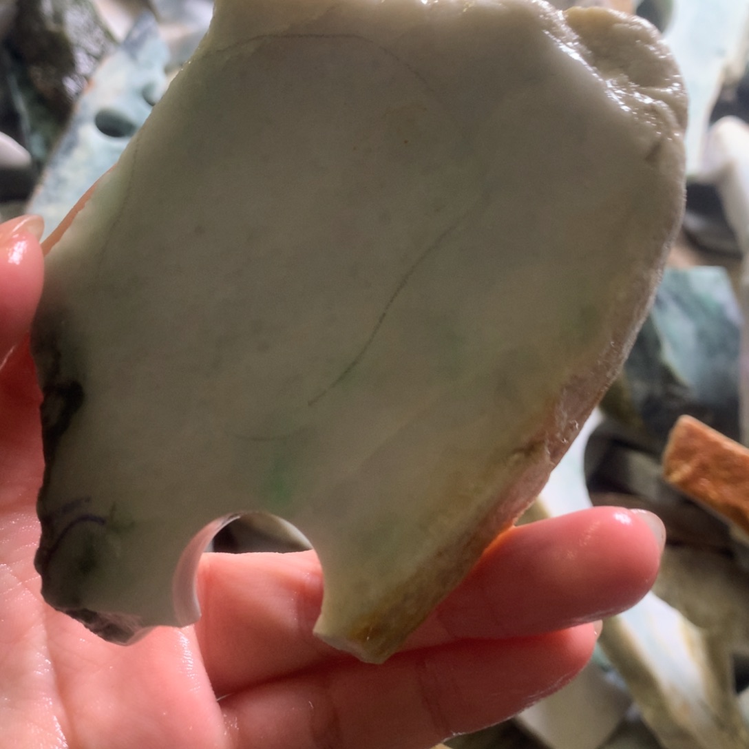 翡翠颈饰未镶嵌缅甸翡翠