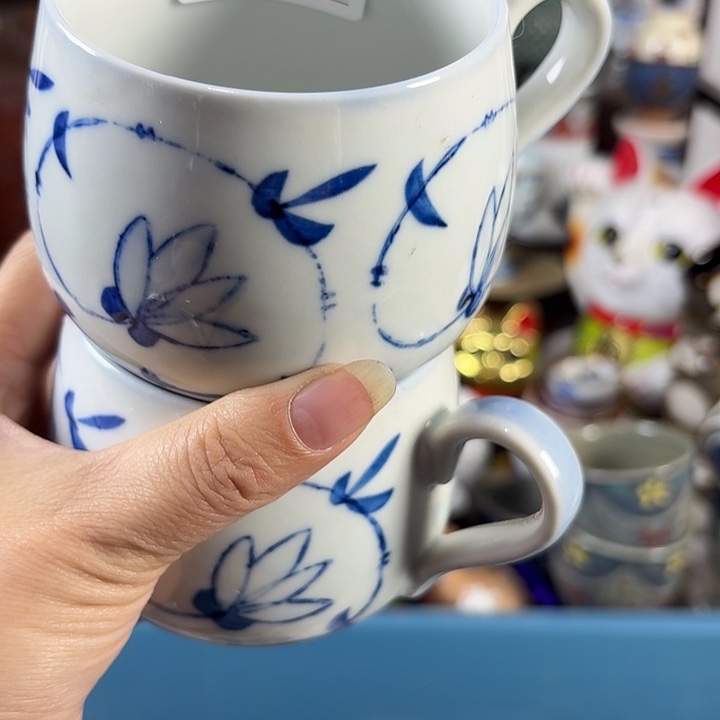 圆****闪给雨花石马克杯一对