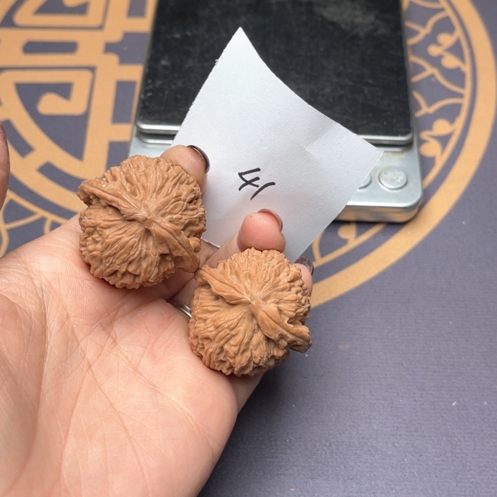 文玩核桃把件36白狮子 41好