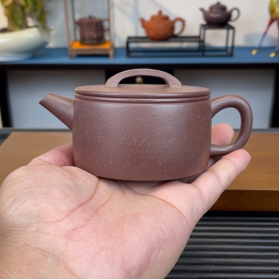 紫砂茶壶底槽青汉瓦200cc