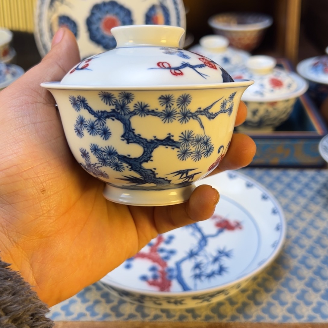 盖碗景德镇茶器百宝箱