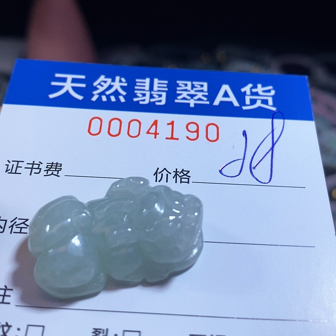 翡翠未镶嵌颈饰翡翠