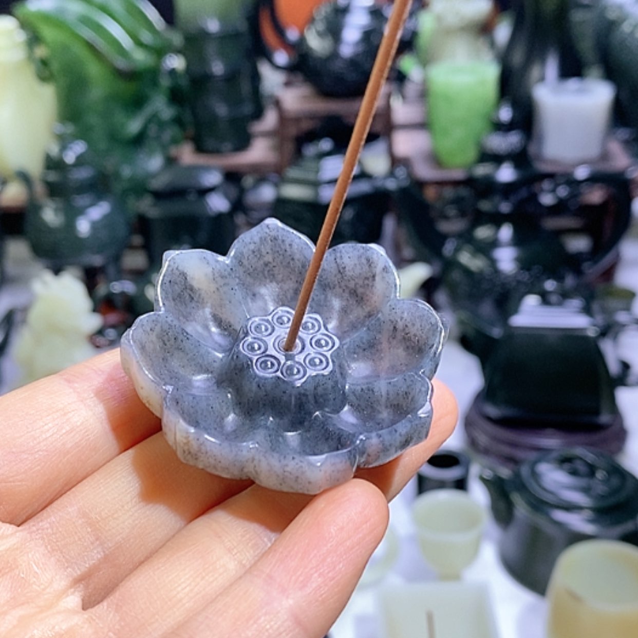 【闪购商品】和田玉摆件未镶嵌香插