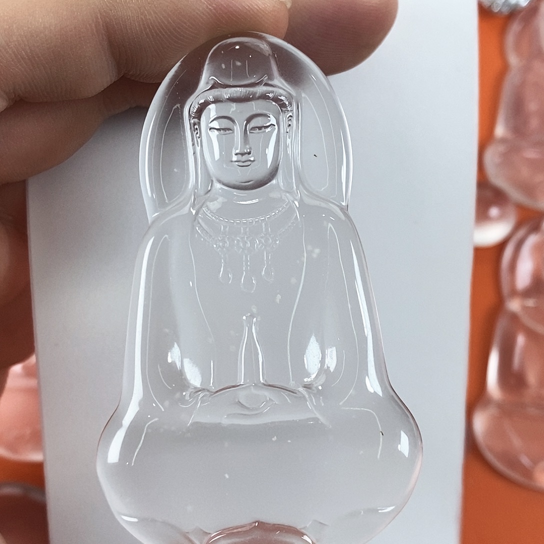 抓****石英质玉未镶嵌吊坠(不含链)