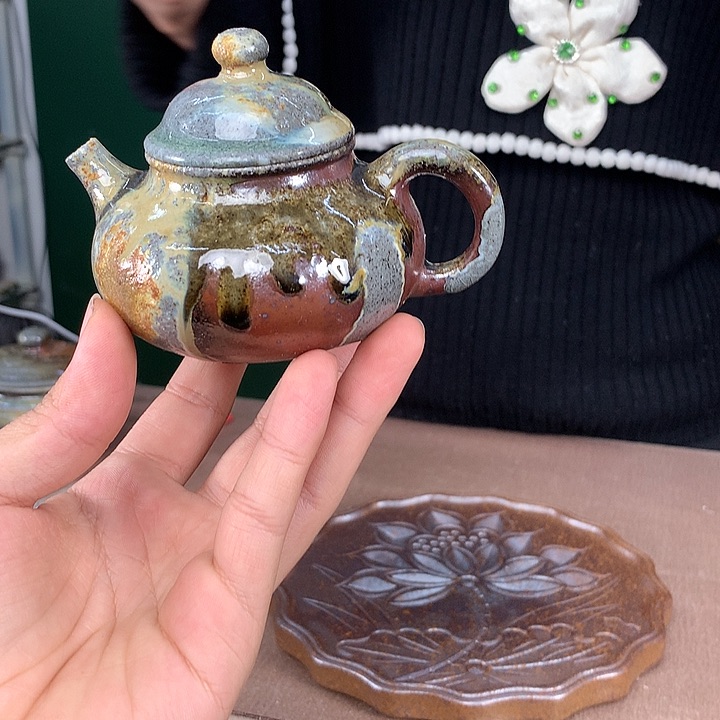 紫砂茶壶纯自然柴烧
