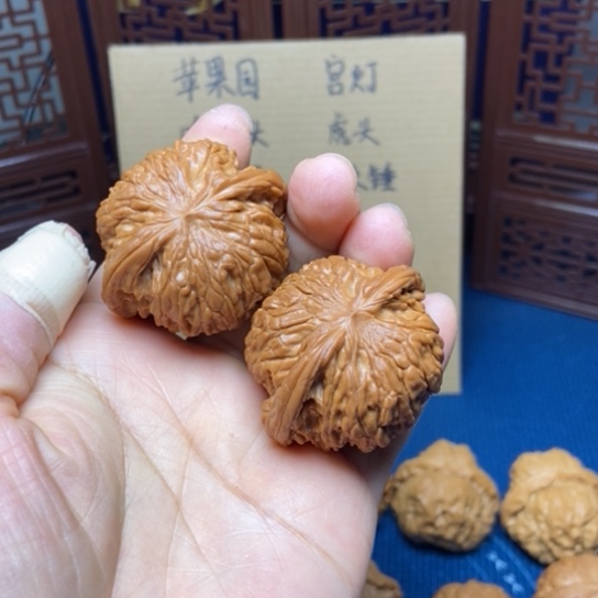 文玩核桃把件磨盘42