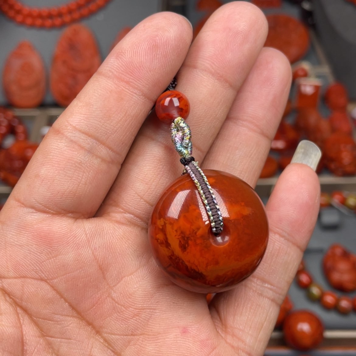 【闪购商品】南红玛瑙珠宝奇石未镶嵌吊坠