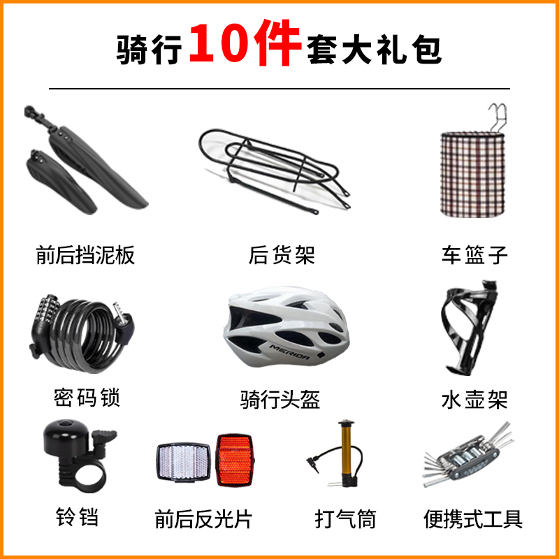 耐飞折叠自行车10件套骑行大礼包
