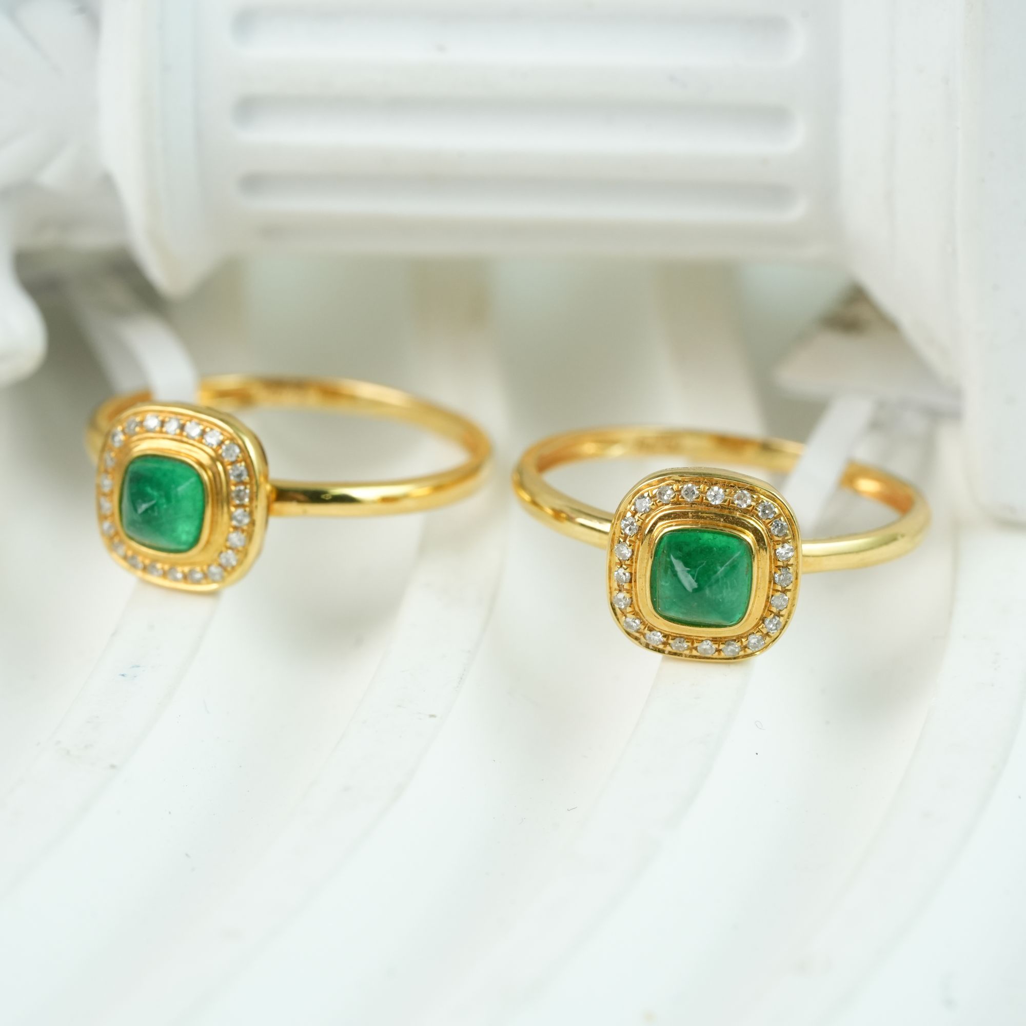 【小北好物】18K金天然祖母绿戒指【多样性发一件】QH89X174