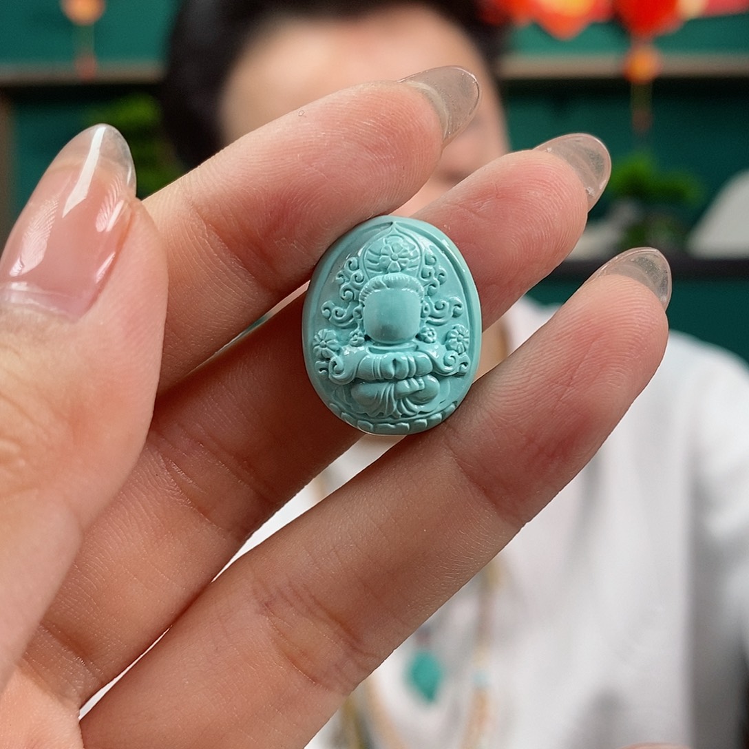 绿松石珠宝奇石未镶嵌