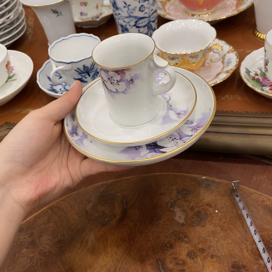 瓷片中古一等摩卡杯