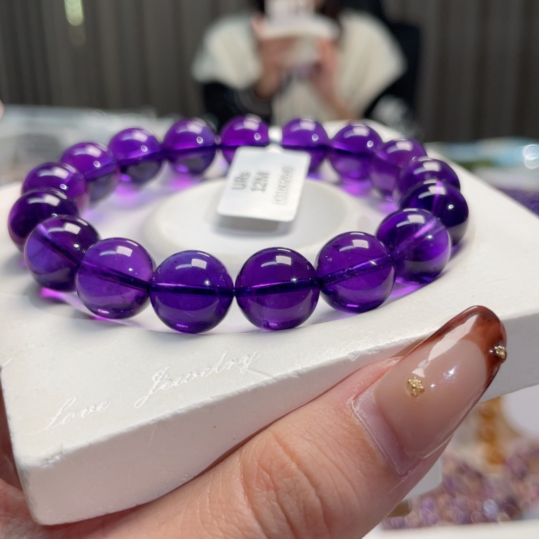 未镶嵌手链水晶m*12mm乌拉圭紫水晶