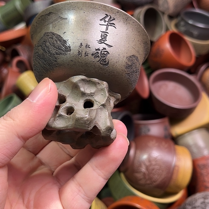 紫砂茶杯全手工紫砂主人杯