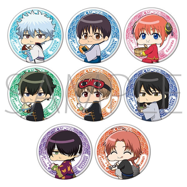 银魂偷吃美食 大口吃 Q版徽章 盲盒