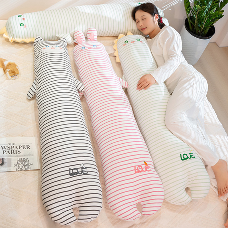 可爱恐龙长条抱枕女生睡觉夹腿神器成人床上靠枕玩偶