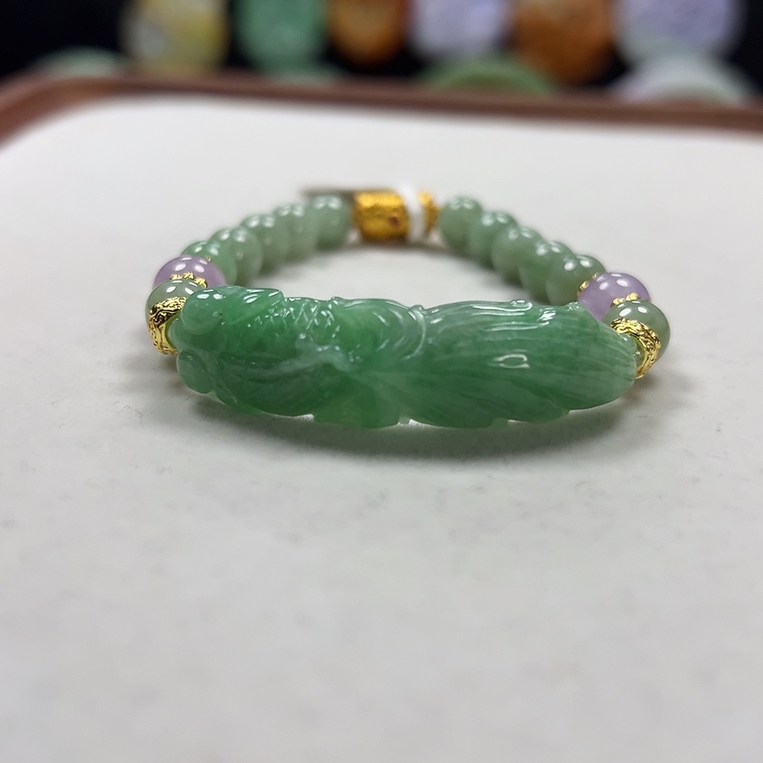 翡翠未镶嵌手链手牌