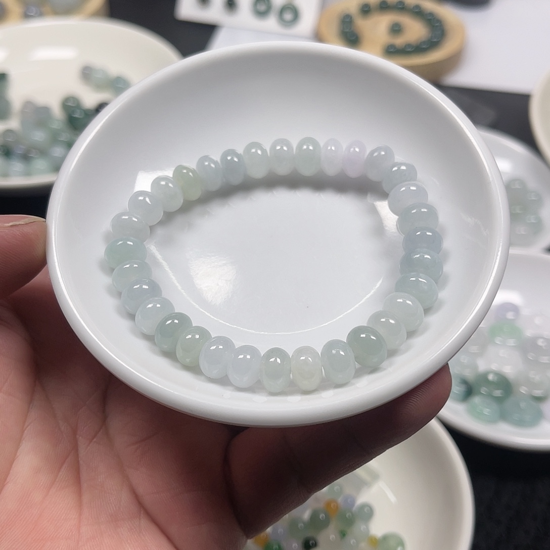 翡翠未镶嵌颈饰多宝手串00008