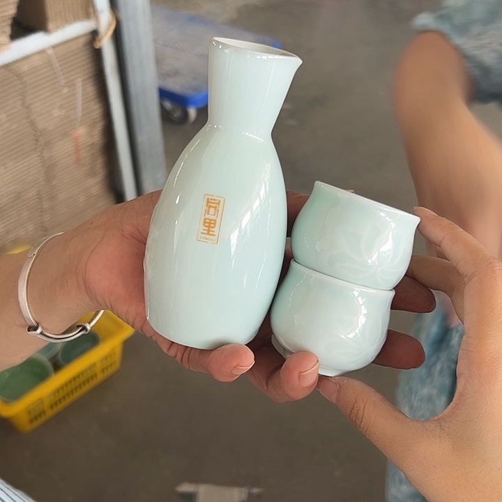 龙泉云间青瓷小米茶器