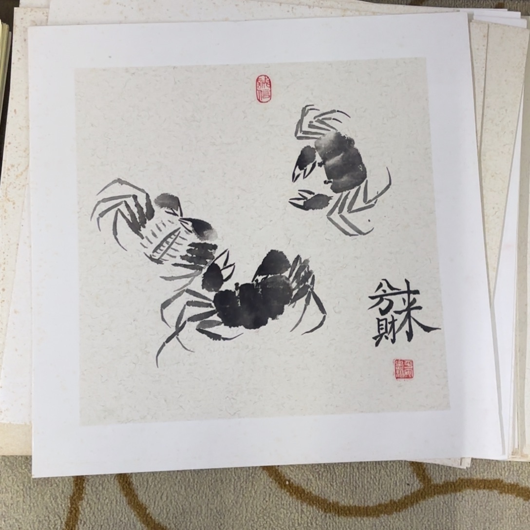 国画50-50卡纸作品艺