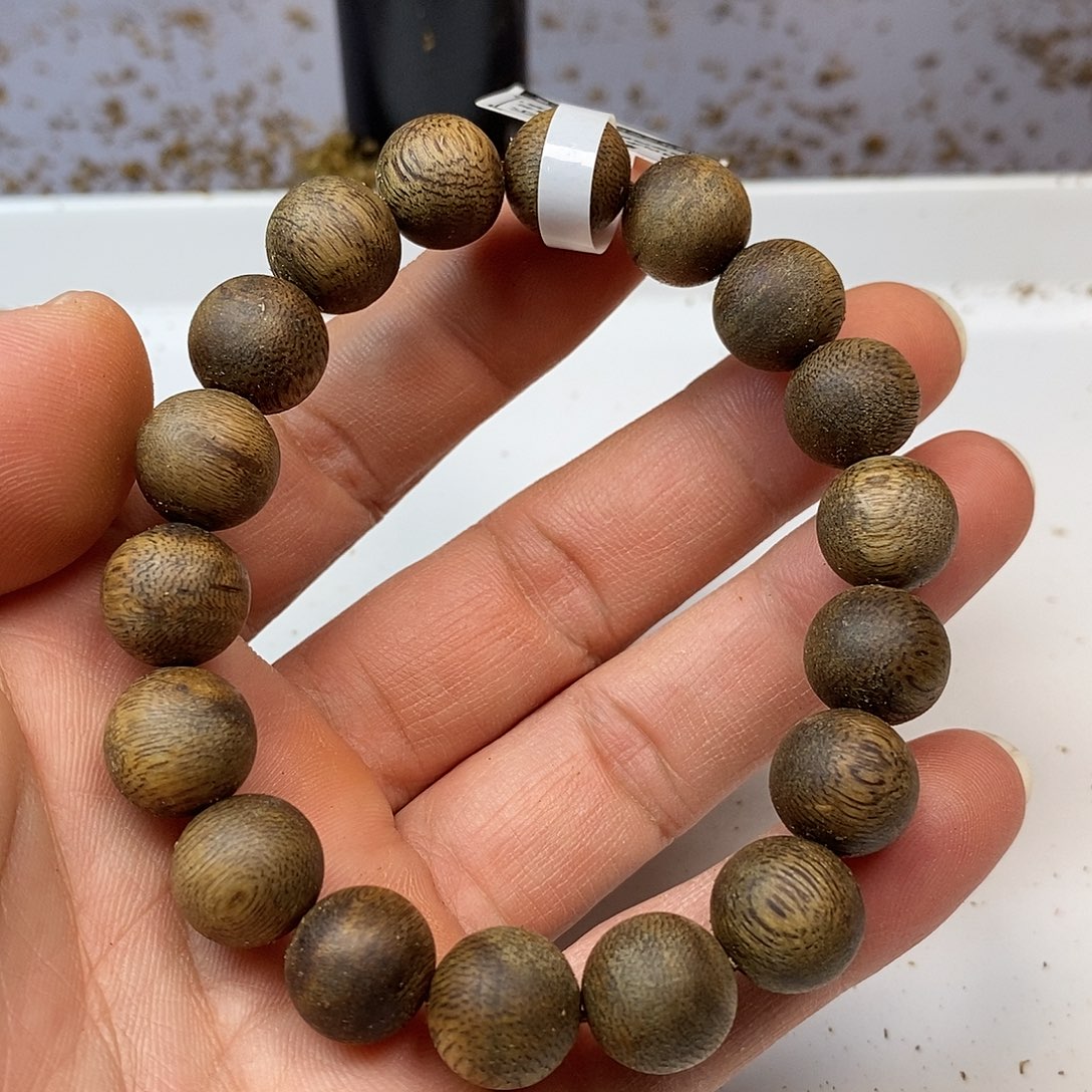 手串沉香绿棋楠规格1.2-9