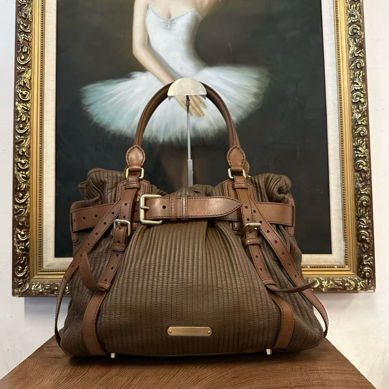 95新 BURBERRY/博柏利 巴宝莉手提包/007841
