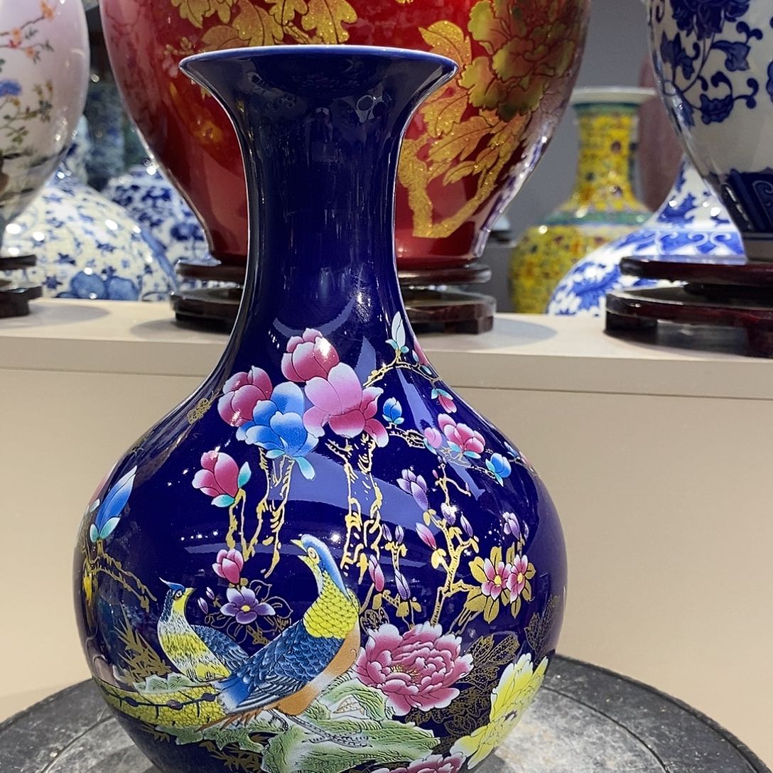 摆件陶景德镇陶瓷23厘米