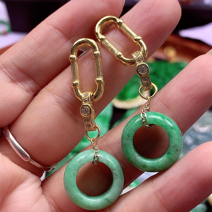 颈饰银S925镶嵌翡翠翡翠