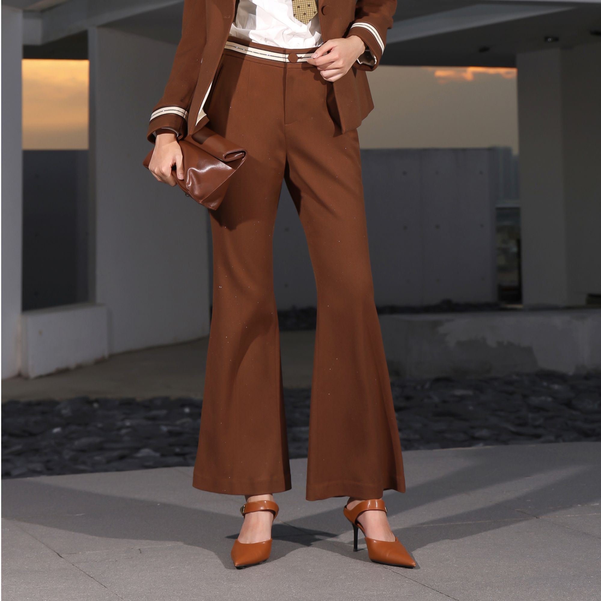 BAISI百丝AAAB410244C1裤子咖色【秋装】