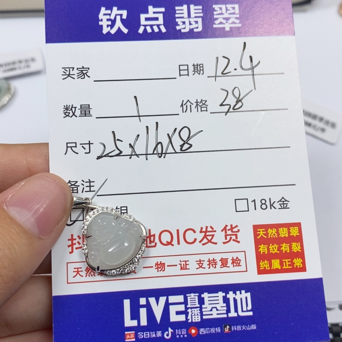 翡翠银S925镶嵌颈饰