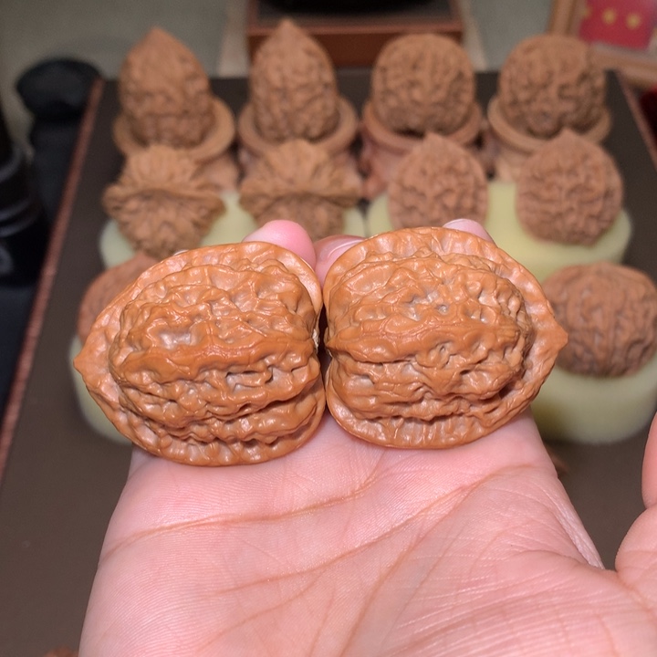 核桃文玩核桃把件佛肚