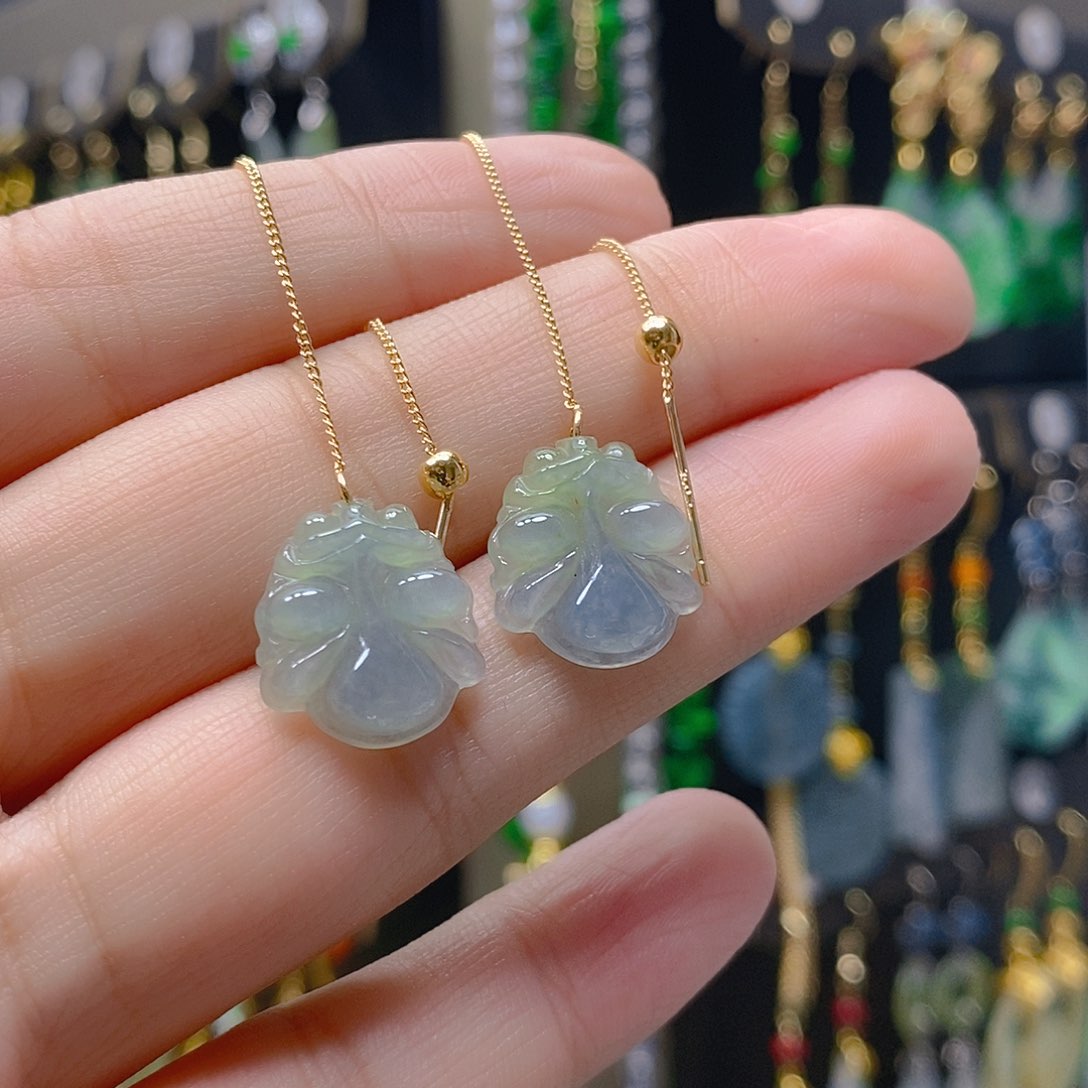 未镶嵌翡翠耳饰翡翠