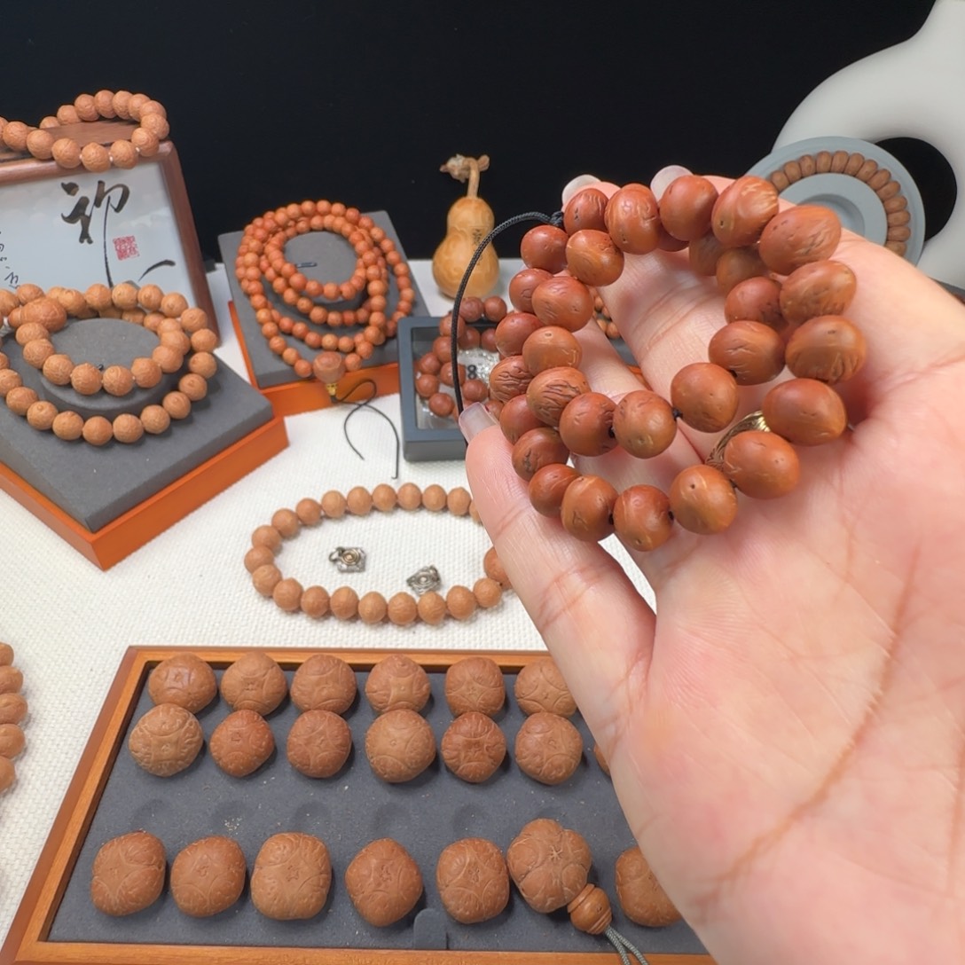 猫***弦手串凤眼菩提酸枣核