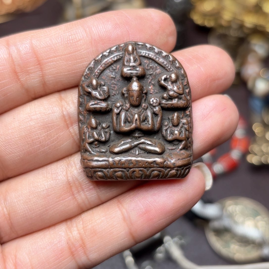 铜星月菩提吊坠项链