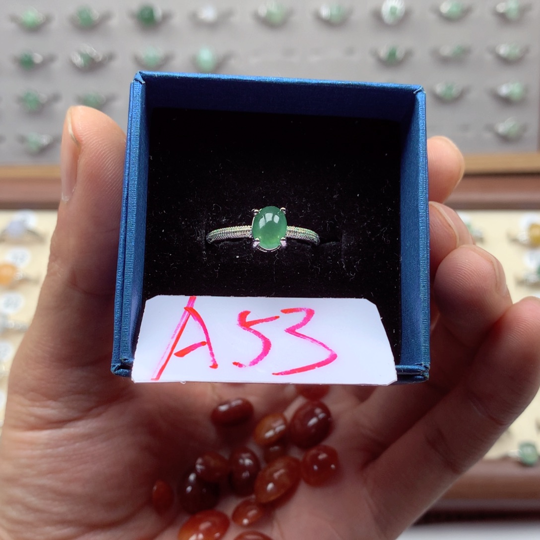 未镶嵌戒指翡翠L*…缅甸翡翠戒指