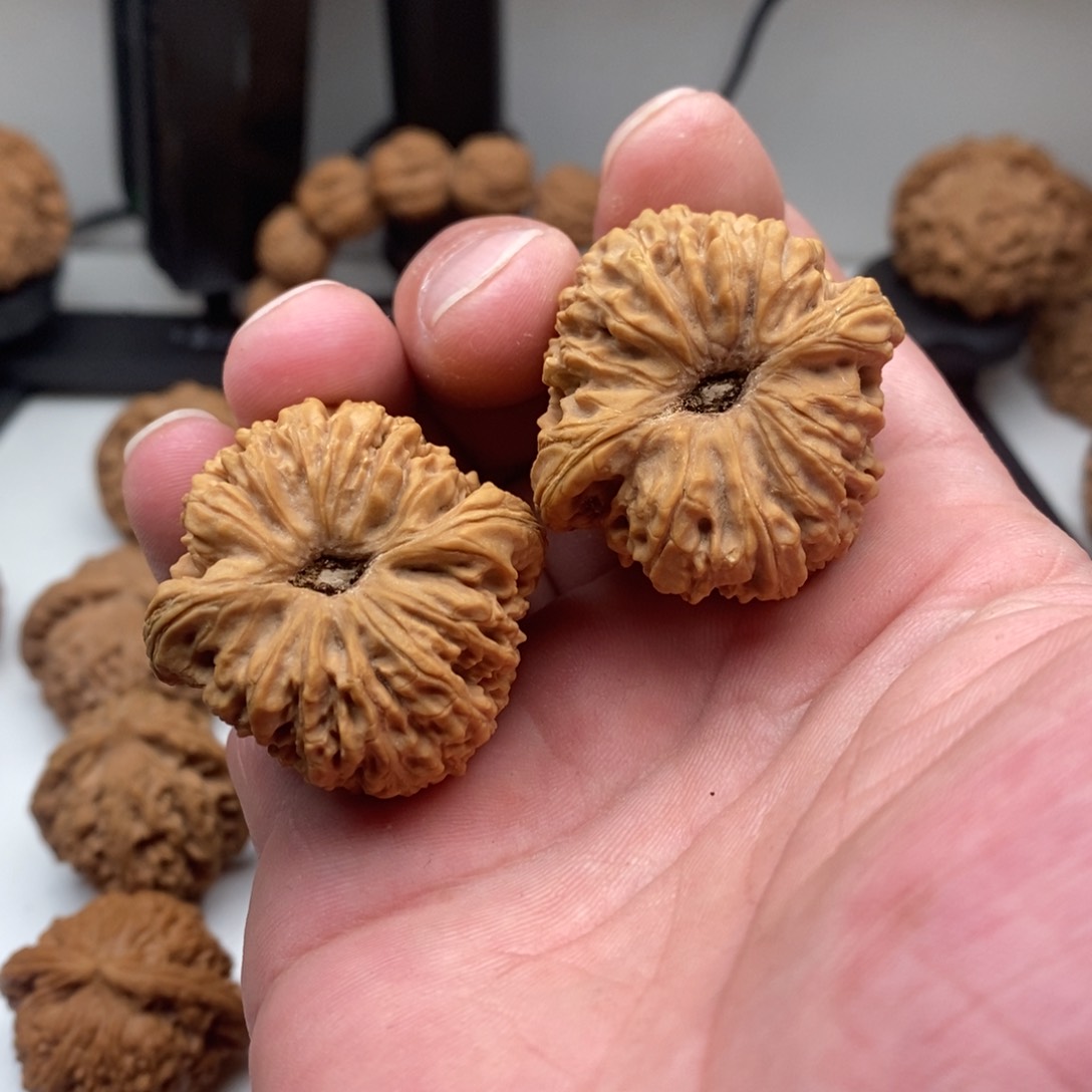 文玩核桃吊坠凹底南将石39