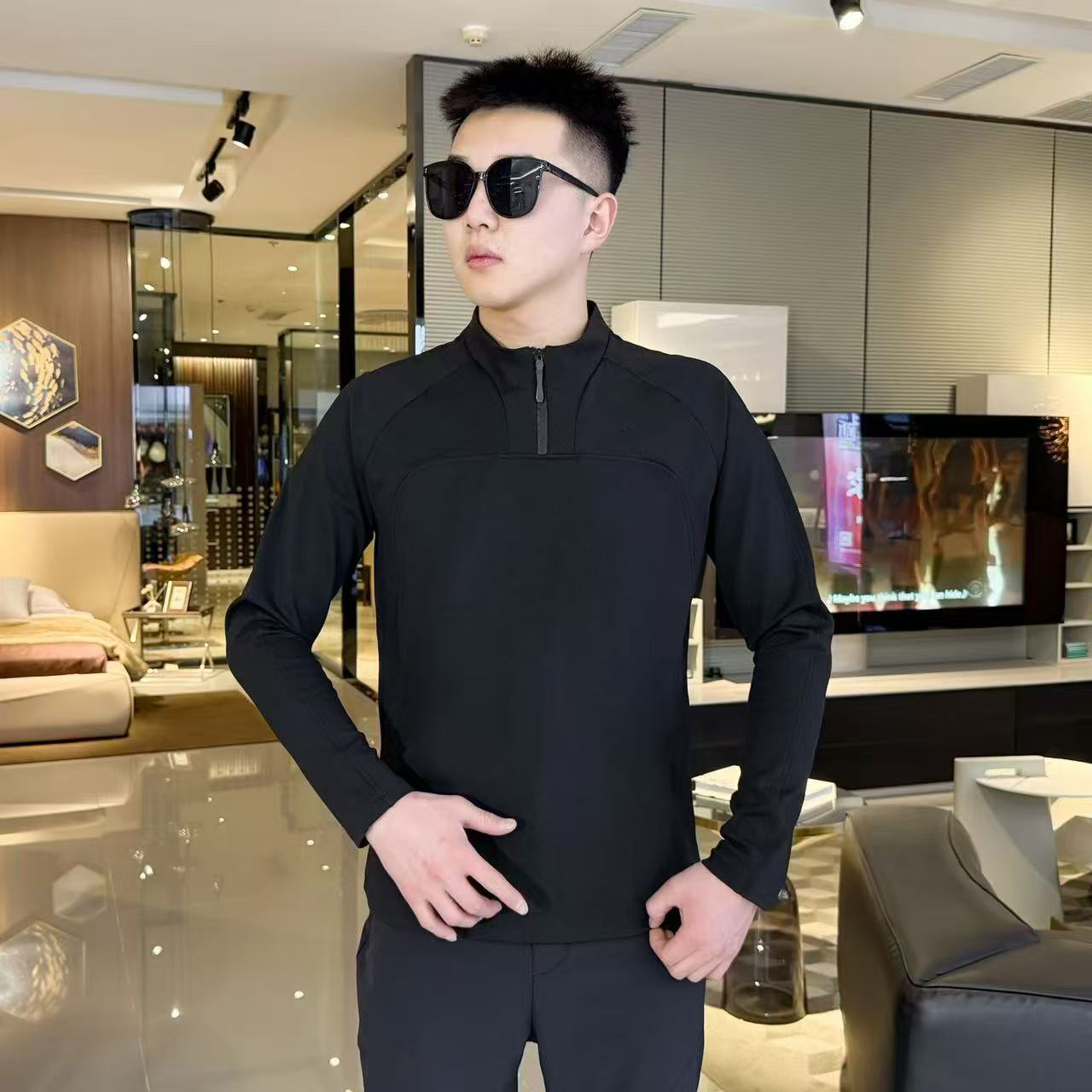 （小树）新款立领半拉链男士卫衣长袖户外树休闲时尚运动男款2503