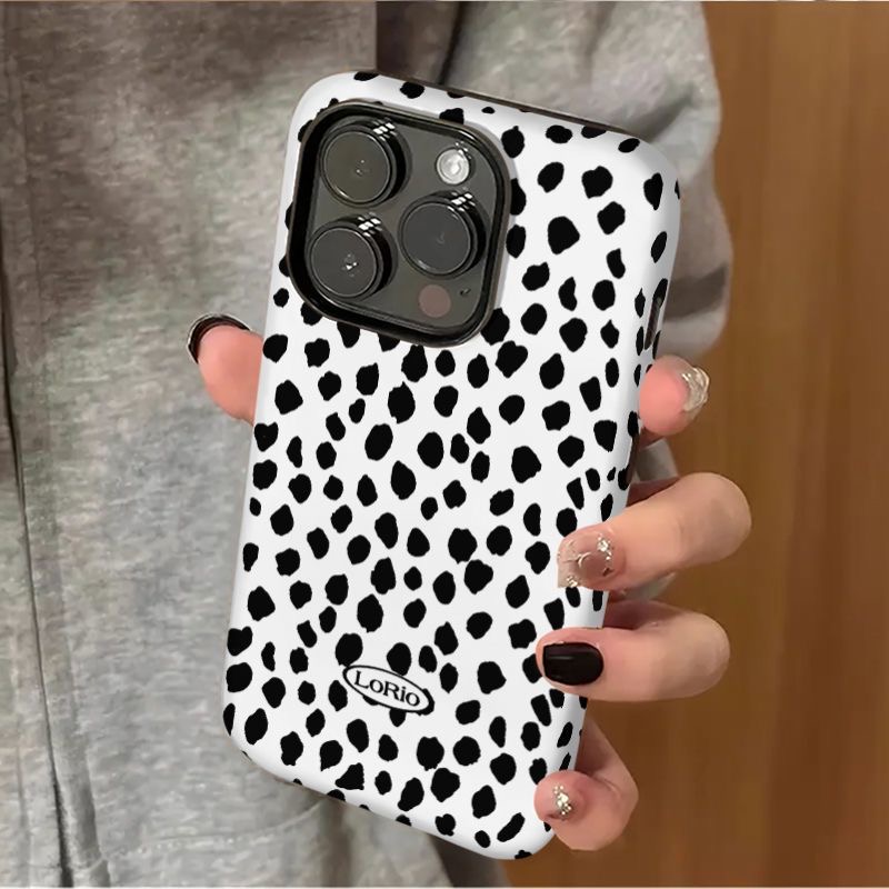 真兴 黑白豹纹手机壳适用苹果/华为/荣耀/oppo/vivo/小米/红米