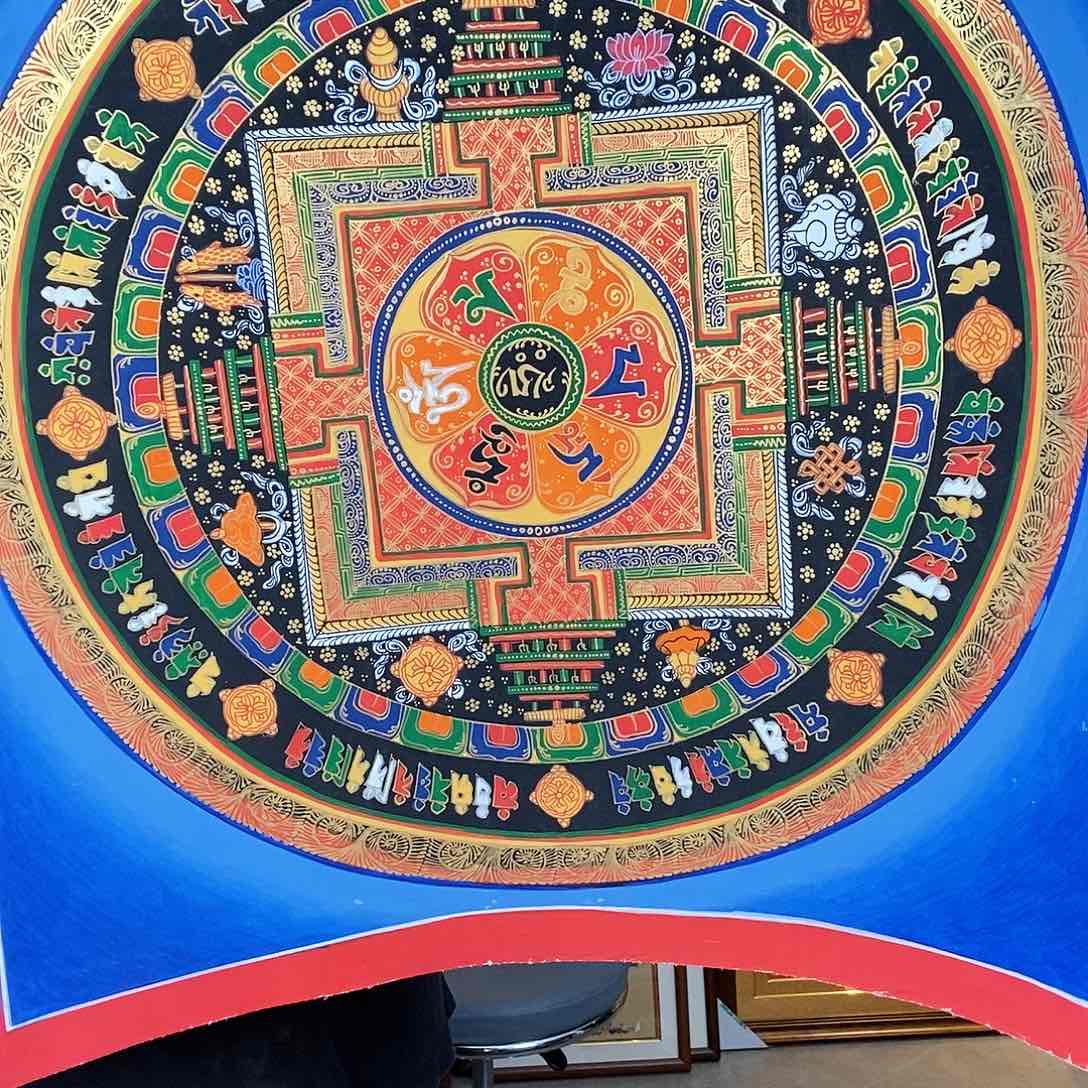 装裱画S****-尼泊尔手绘唐卡画芯