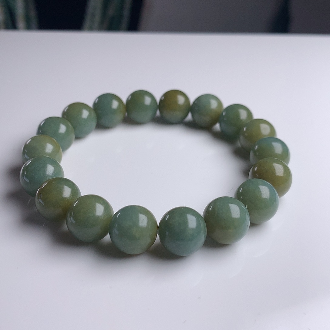 未镶嵌手串翡翠11mm！