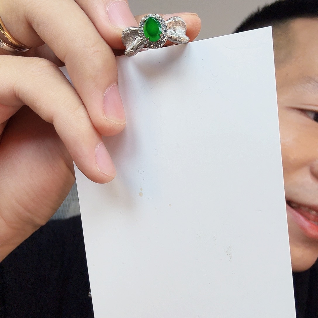 翡翠未镶嵌颈饰一件