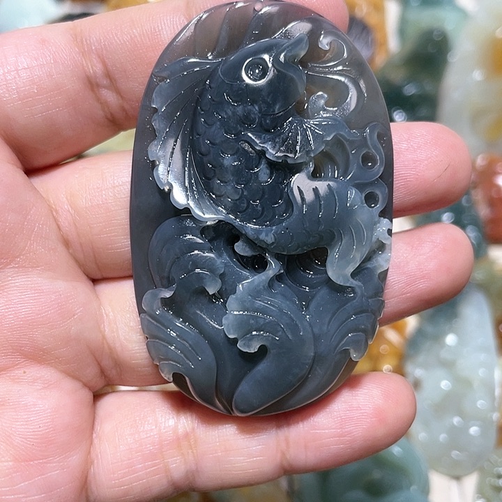 岫玉吊坠(不含链)未镶嵌