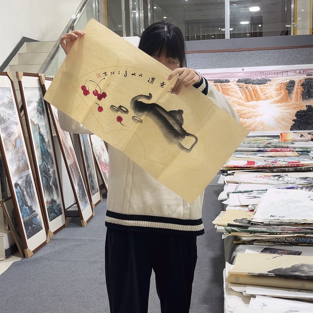 国画ZH精品国画作品微瑕
