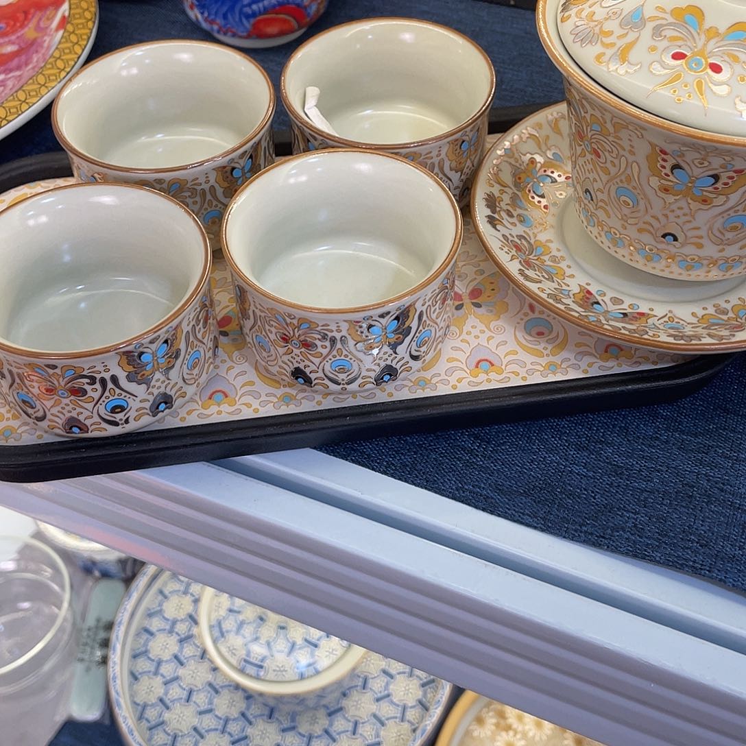 陶景德陶瓷盖碗茶具