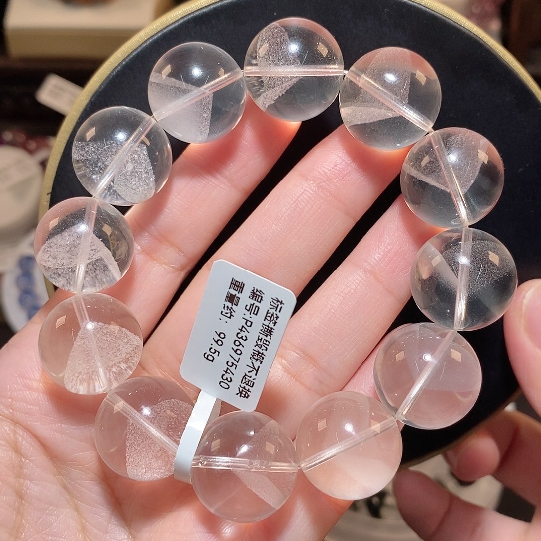 水晶手链未镶嵌F白幽灵18