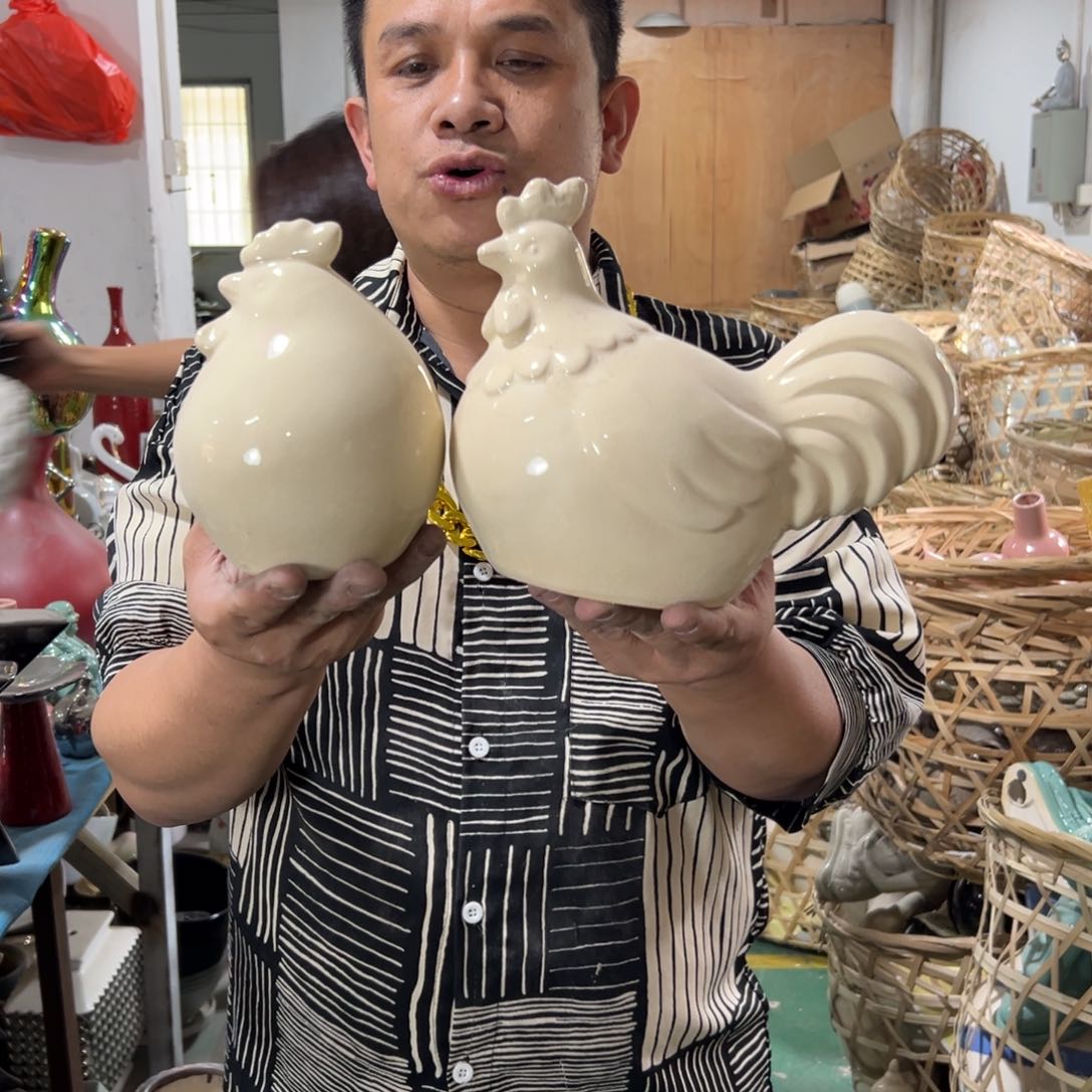 摆件48 号高中低温陶瓷瓶（部分微瑕）