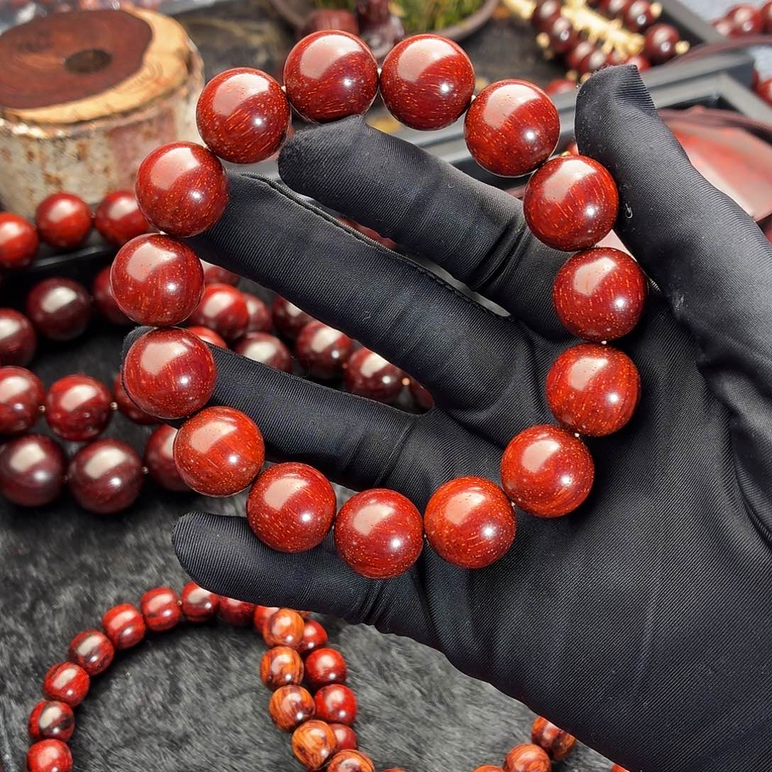 R***！手串/手链小叶紫檀原汁原味金星