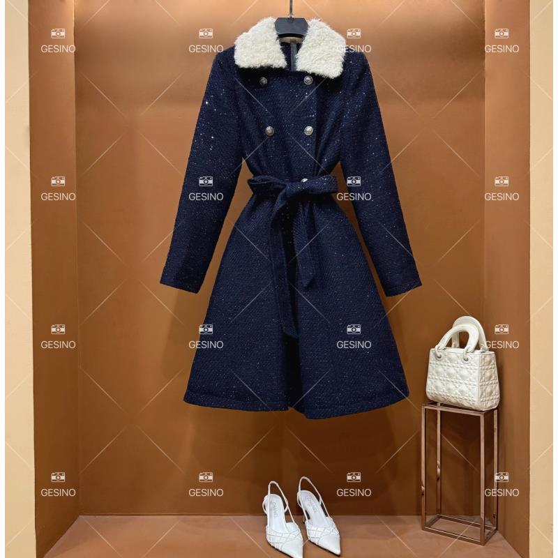 【露露】秋冬气质小香风时尚设计师中长款羽绒服 QD-2024965