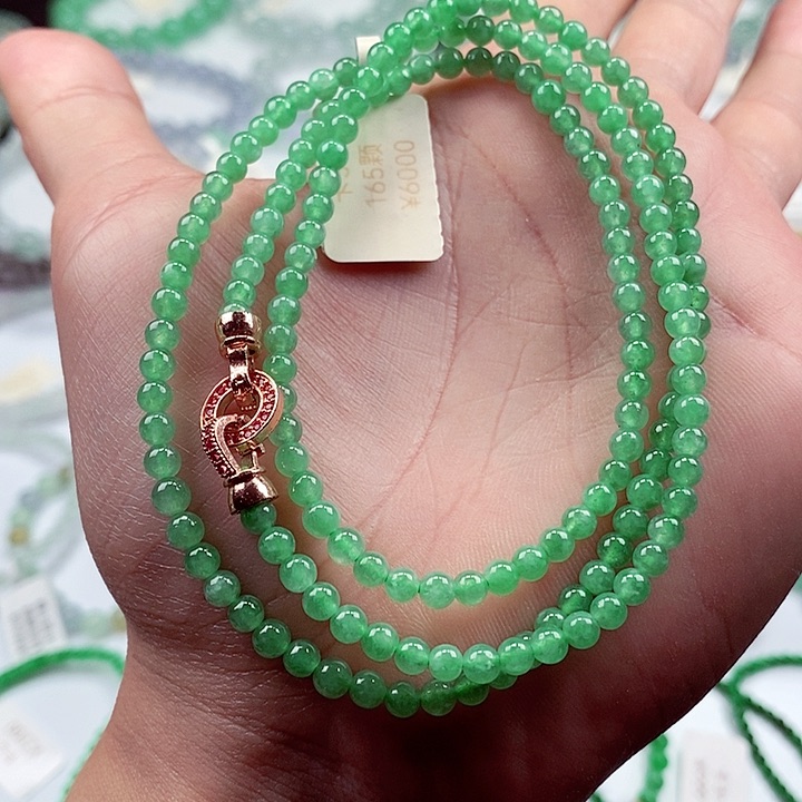 翡翠手链未镶嵌卡3.8