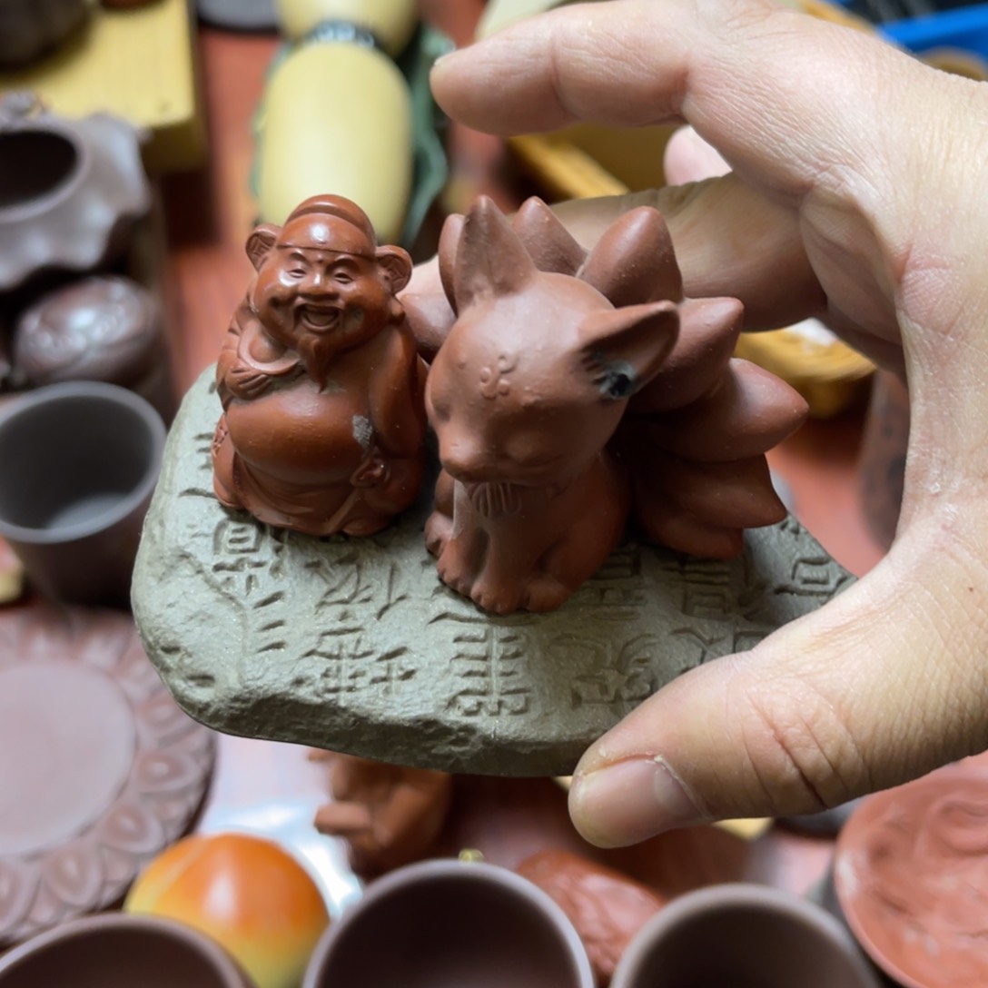 紫砂茶宠紫砂瑕疵