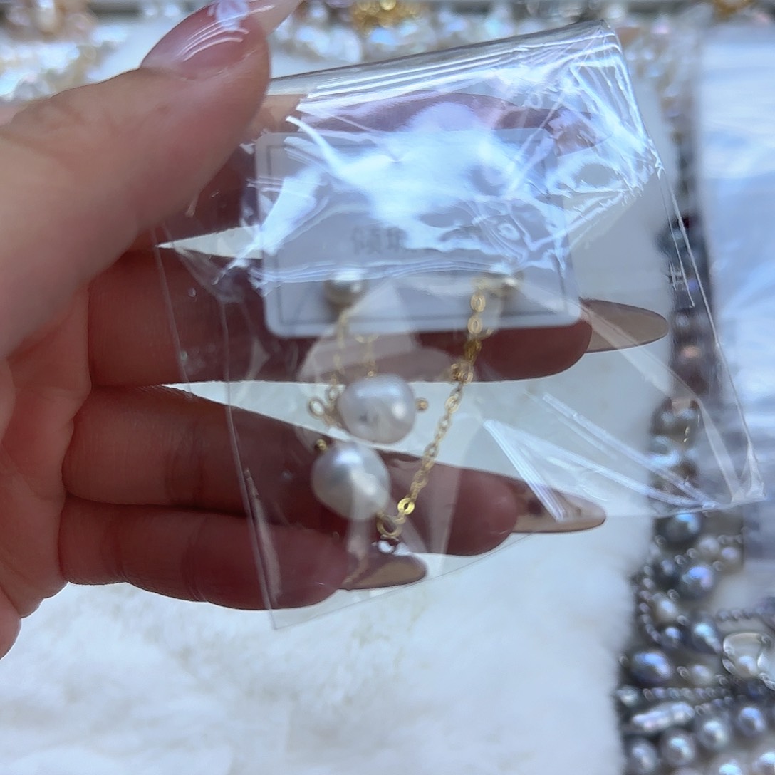 银S925镶嵌项链定制509淡水珍珠